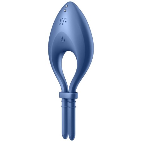 SATISFYER - BULLSEYE VIBRERENDE RING APP BLAUW