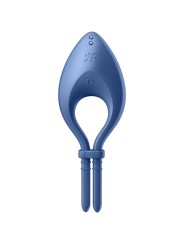 SATISFYER - BULLSEYE ANILLO VIBRADOR APP AZUL