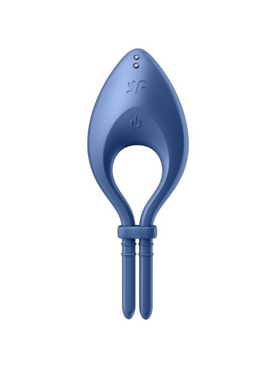 SATISFYER - BULLSEYE RING VIBRATOR APP BLAU