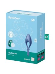 SATISFYER - APPLICATION BULLSEYE RING VIBRATOR BLEU