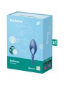 SATISFYER - APPLICATION BULLSEYE RING VIBRATOR BLEU