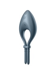 SATISFYER - APPLICATION BULLSEYE RING VIBRATOR GRIS