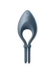 SATISFYER - BULLSEYE ANILLO VIBRADOR APP GRIS