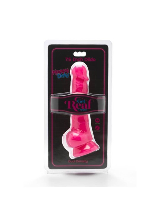 GET REAL - PAU FELIZ 19 CM COM BOLAS ROSA