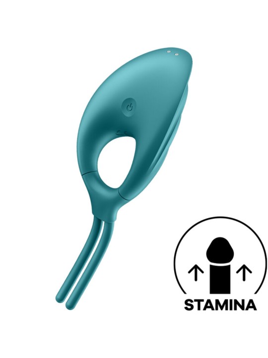 SATISFYER - VIBRATEUR ANNEAU SWORDSMAN VERT