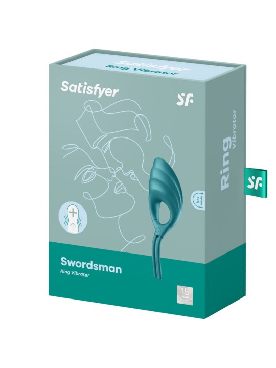 SATISFYER - VIBRATEUR ANNEAU SWORDSMAN VERT