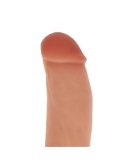 GET REAL - DILDO DE SILICONE 18 CM W BOLAS PELE