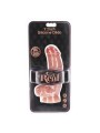 GET REAL - DILDO SILICONA 18 CM CON TESTÍCULOS NATURAL