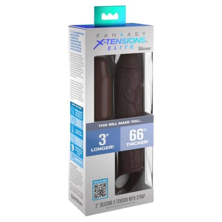 FANTASY X-TENSIONS - PIPEDREAMS VERLENGSTUK MET BAND 17,78 CM BRUIN
