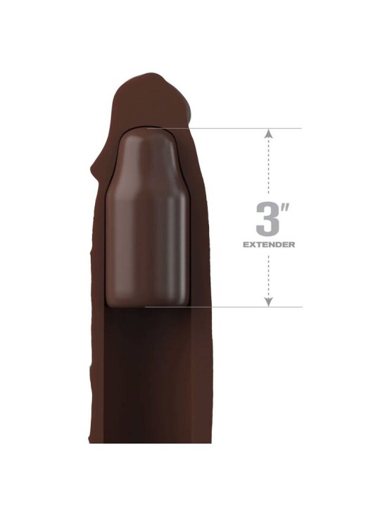 FANTASY X- TENSIONS - PIPEDREAMS EXTENSIÓN W STRAP 17,78 CM BROWN
