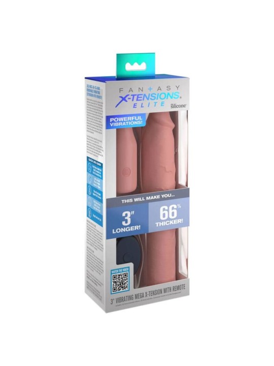 FANTASY X- TENSIONS - PIPEDREAMS SLEEVE 22,86 CM + 7,62 CM PLUG REMOTE