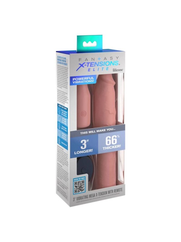 FANTASY X- TENSIONS - PIPEDREAMS SLEEVE 22,86 CM + 7,62 CM PLUG REMOTE