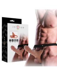 INTENSE - ARNÊS OCO COM DILDO DE SILICONE 16 X 3,5 CM