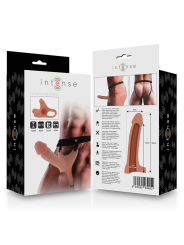 INTENSE - HOLLOW HARNESS WITH SILICONE DILDO 16 X 3.5 CM