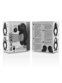 BLACK&SILVER - ANILLO VIBRADOR SILICONA 3 MOTORES RECARGABLE NEGRO