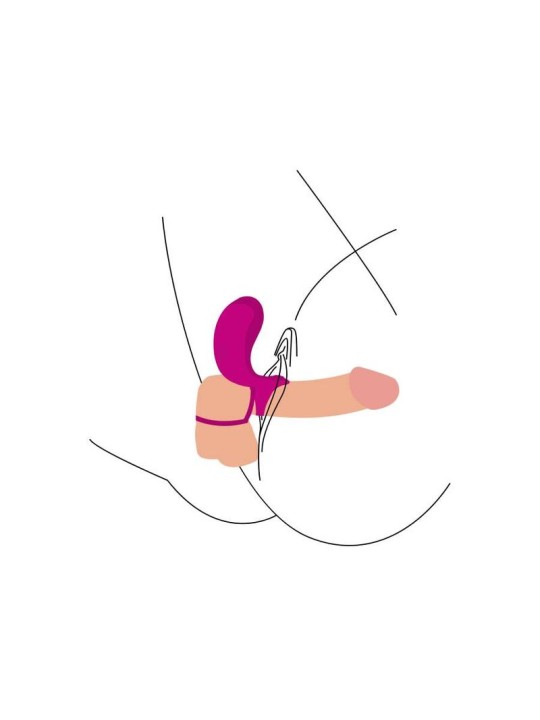 XOCOON - PAAR-STIMULATORRING FUCHSIA