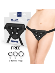 X RAY - ARNÊS COM ANÉIS DE SILICONE