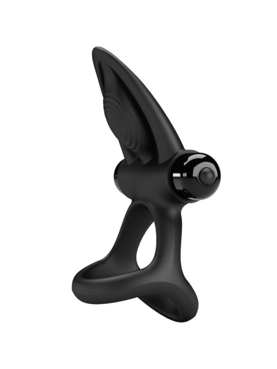 PRETTY LOVE - VIBRATING RING 10 VIBRATIONS BLACK SILICONE