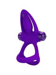 PRETTY LOVE - VIBRATORRING 10 VIBRATIONEN LILA SILIKON