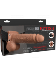 FETISH FANTASY SERIE - VERSTELBARE REALISTISCHE PENIS HARNAS MET OPLAA