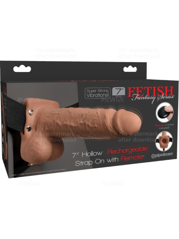FETISH FANTASY SERIE - VERSTELBARE REALISTISCHE PENIS HARNAS MET OPLAA