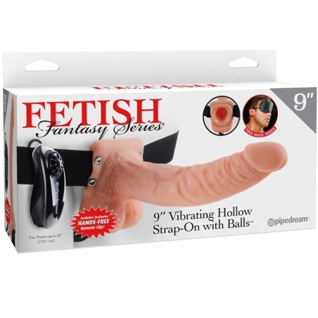 FETISH FANTASY SERIES - ARNÊS AJUSTVEL COM CONTROLE REMOTO PÊNIS REALI