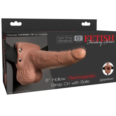 FETISH FANTASY SERIES - ARNÊS AJUSTVEL PÊNIS REALISTA COM TESTÍCULOS R