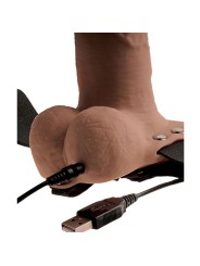 FETISH FANTASY SERIE - VERSTELBARE REALISTISCHE PENIS HARNAS MET OPLAA