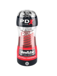 PDX ELITE - STROKER VIEWTUBE 2 COMPRESSO ESPIRAL TRANSPARENTE