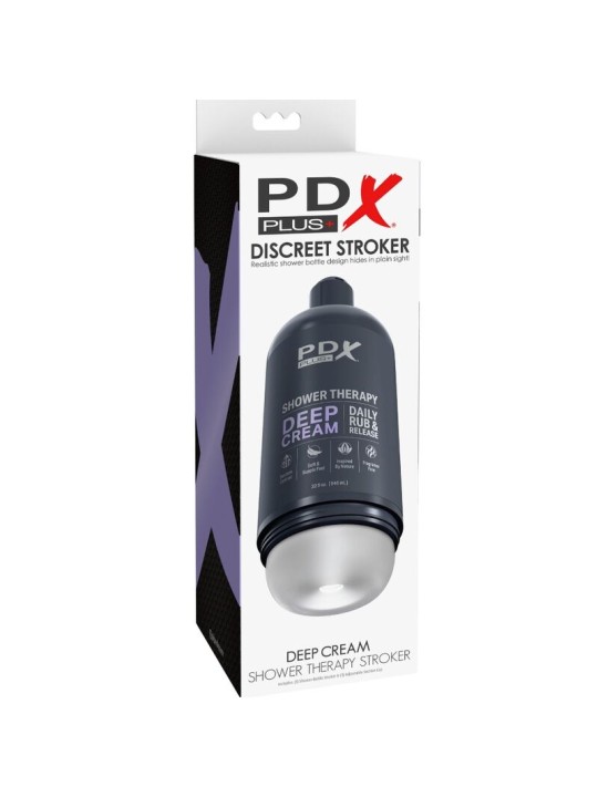 PDX PLUS - STROKER MASTURBATOR DISCREET DEEP CREAM SHAMPOO BOTTLE DESI