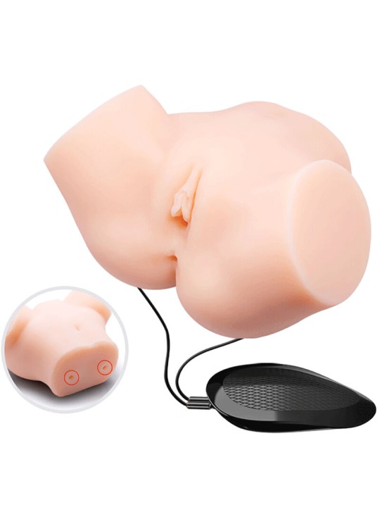 CRAZY BULL - REALISTISCHER VAGINA- UND ANUS-VIBRATOR SAMANTHA