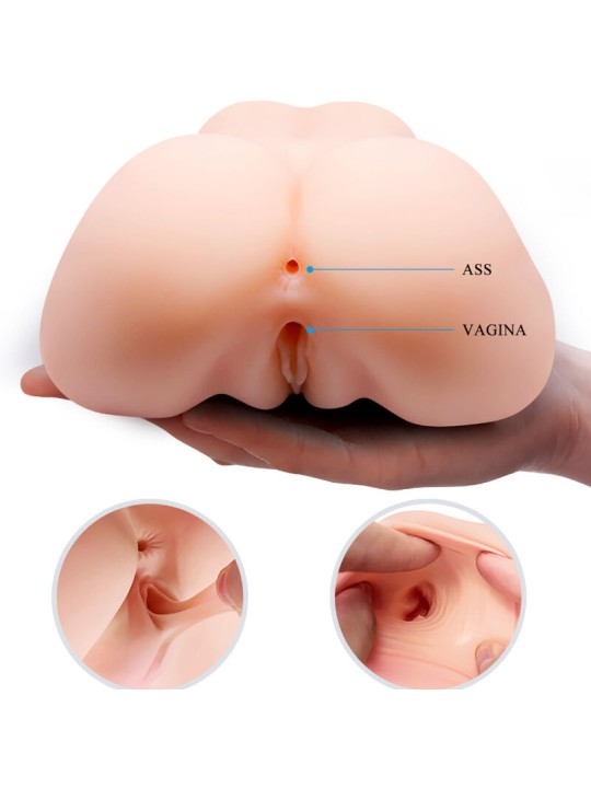 CRAZY BULL - VAGINA Y ANO REALÍSTICOS DOBLE VIBRACIÓN