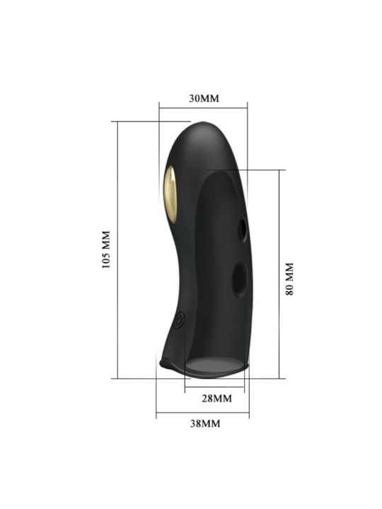 PRETTY LOVE - COUVRE-DOIGTS ÉLECTRO-STIMULATEUR MARICO NOIR