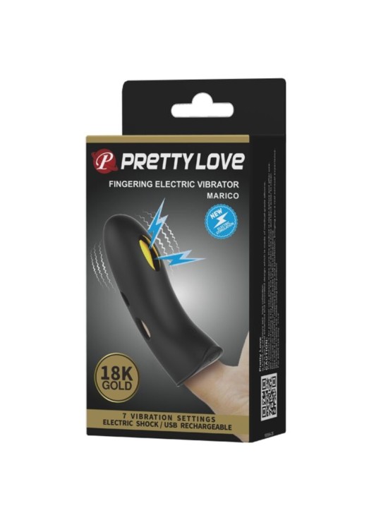 PRETTY LOVE - MARICO SCHWARZE ELEKTROSTIMULATOR-FINGERHÜLLE