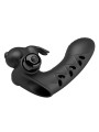 PRETTY LOVE - CAPA DE DEDO VIBRADOR DE COELHO PRETO VANCE