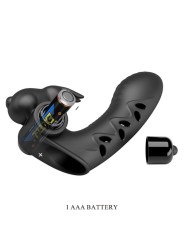 PRETTY LOVE - VANCE FUNDA DEDO VIBRADOR CONEJO NEGRO