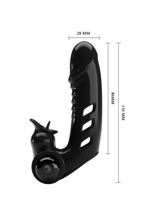 PRETTY LOVE - COUVERCLE DE DOIGT VIBRATEUR CORBIN NOIR