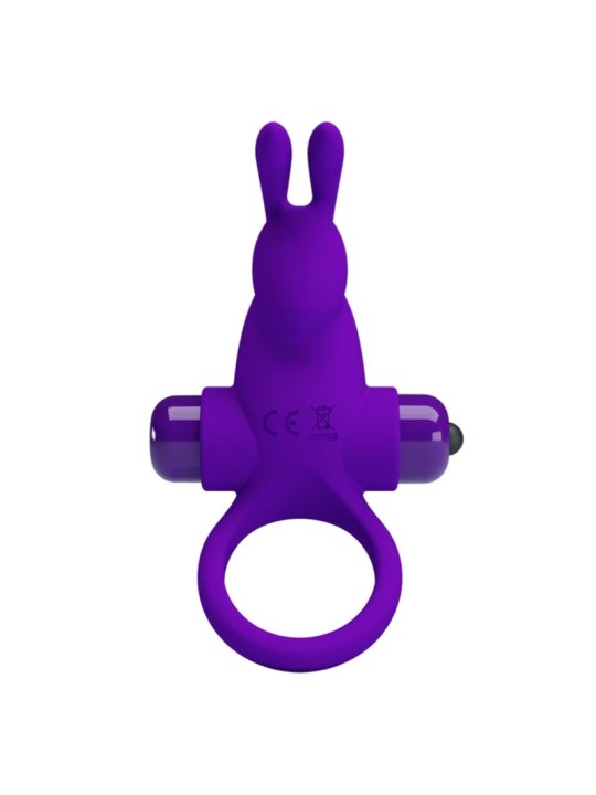 PRETTY LOVE - ANILLO VIBRADOR I CONEJO PARA PENE MORADO
