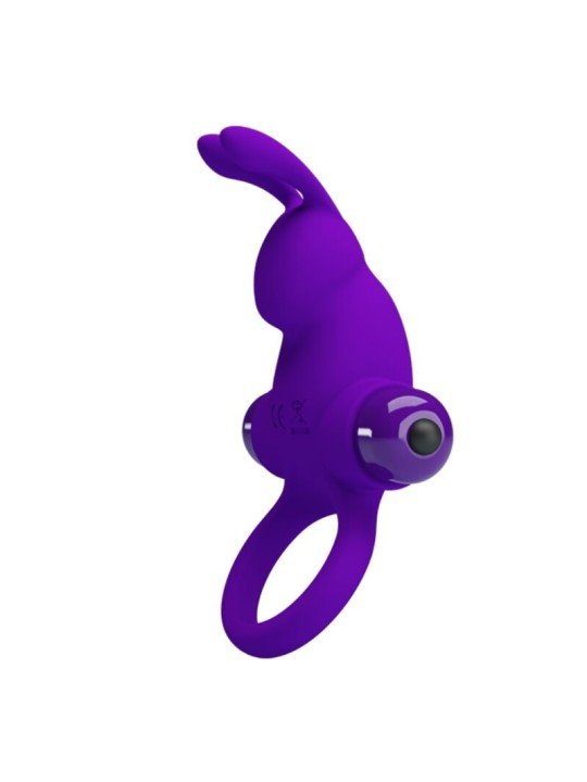 PRETTY LOVE - ANILLO VIBRADOR I CONEJO PARA PENE MORADO