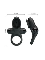 PRETTY LOVE - VIBRATOR RING II POUR LE PÉNIS NOIR