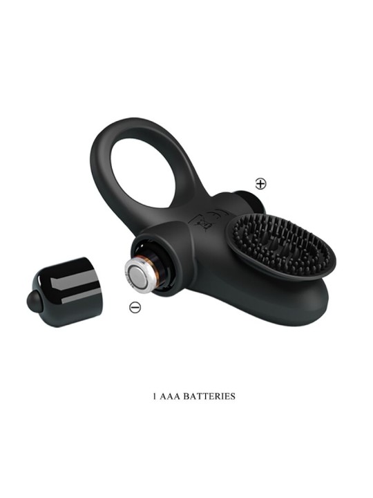 PRETTY LOVE - ANEL VIBRADOR II PARA O PÊNIS PRETO
