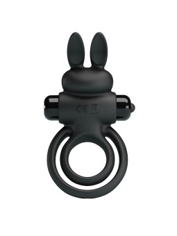PRETTY LOVE - ANNEAU DE LAPIN VIBRATOR III POUR PÉNIS NOIR