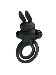 PRETTY LOVE - ANNEAU DE LAPIN VIBRATOR III POUR PÉNIS NOIR