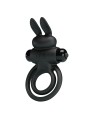 PRETTY LOVE - VIBRATOR III RABBIT RING FOR BLACK PENIS