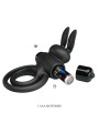 PRETTY LOVE - VIBRATOR III RABBIT RING FOR BLACK PENIS