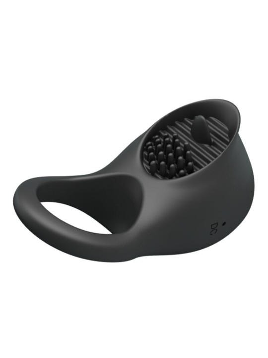 PRETTY LOVE - ANILLO VIBRADOR PARA PENE CON LENGUA NEGRO
