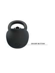 PRETTY LOVE - VIBRATING PENIS RING WITH BLACK TONGUE