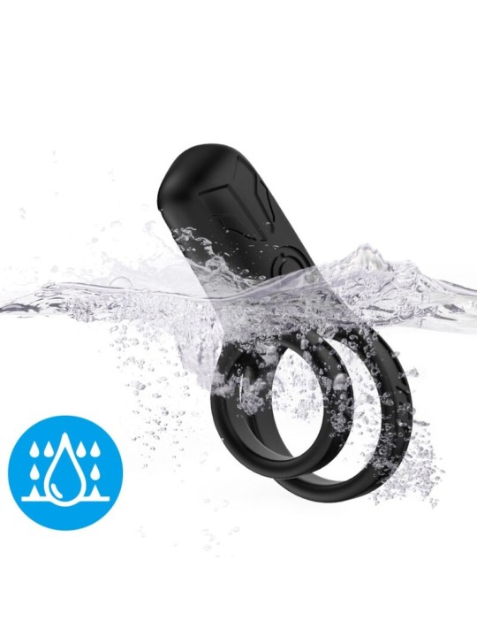 ARMONY - DOBLE ANILLO VIBRADOR NEGRO