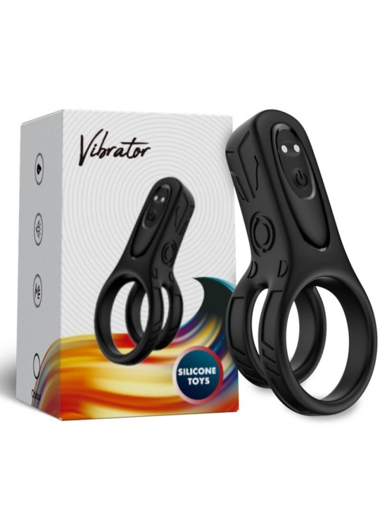 ARMONY - DOBLE ANILLO VIBRADOR NEGRO