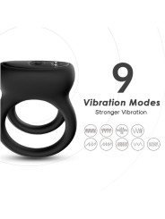 ARMONY - VIBRATEUR DOUBLE ANNEAU NOIR